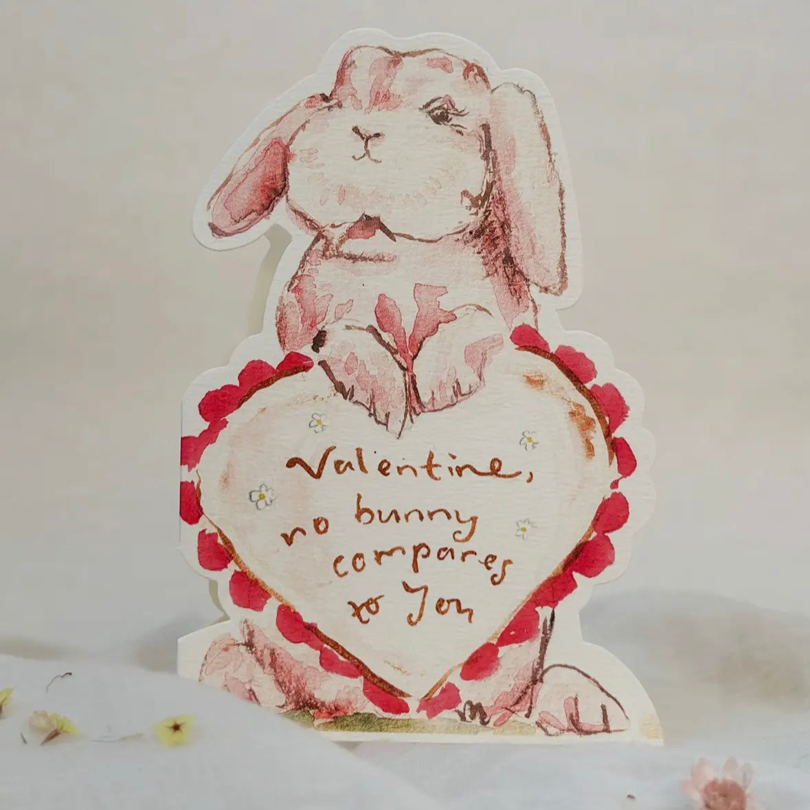 Valentine, No Bunny Compares To You Valentines Day Greeting Card