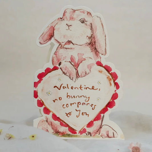 Valentine, No Bunny Compares To You Valentines Day Greeting Card