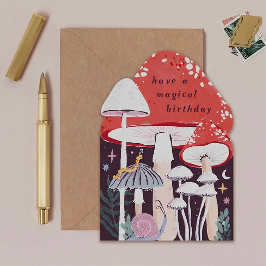 ‘Have A Magical Birthday’ Mushroom Card