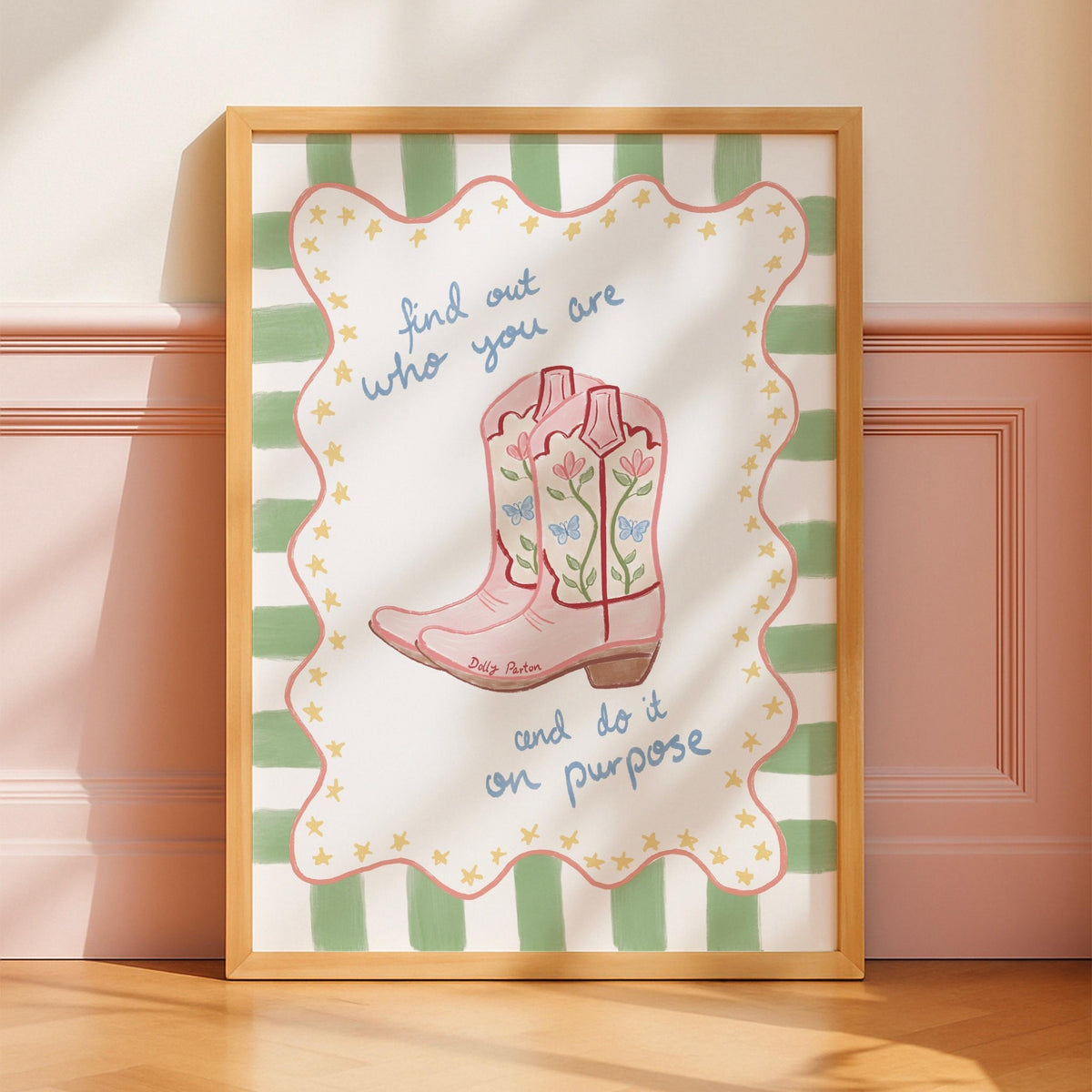 'Find What You Love' Dolly Parton A4 Print