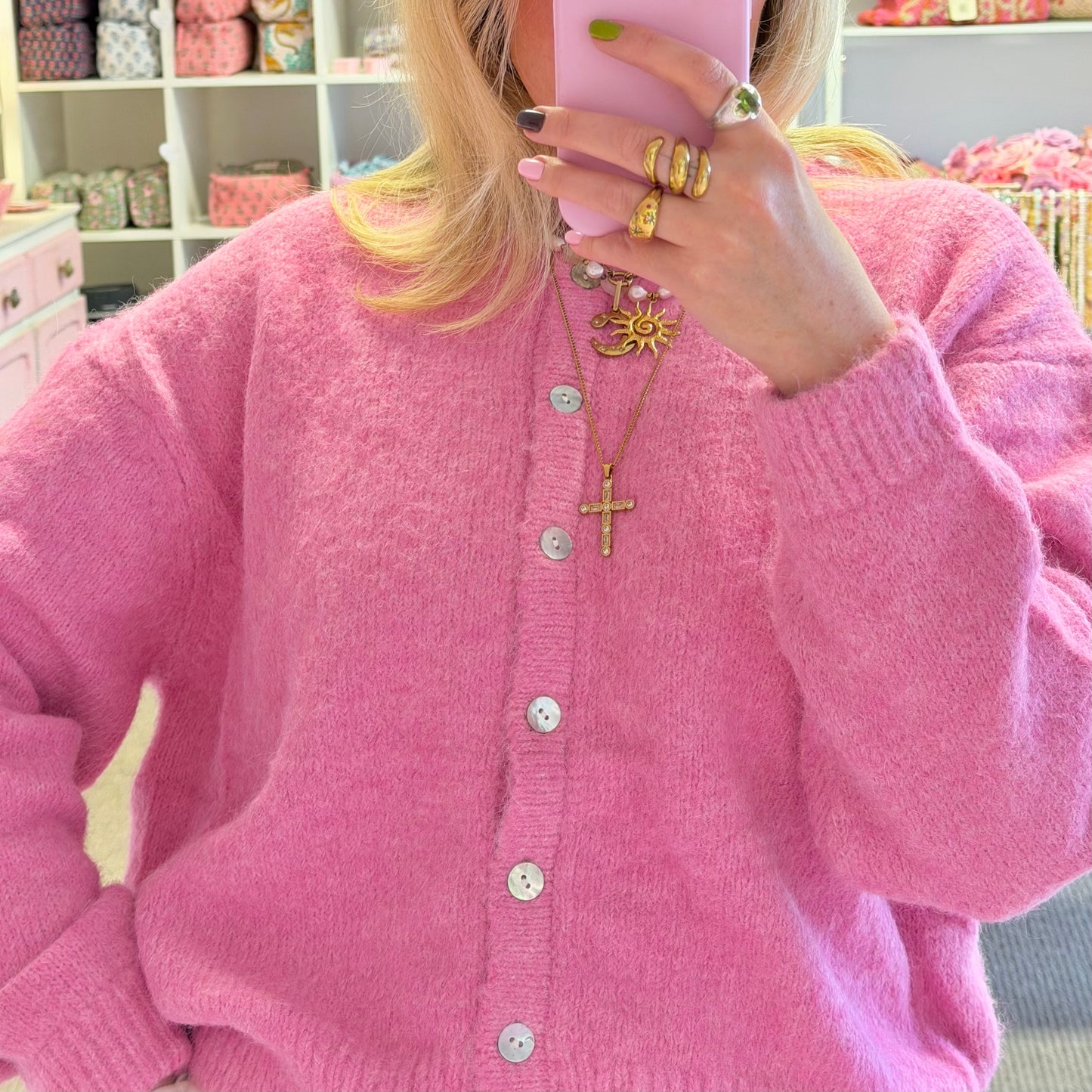 Super Soft Pink Cardigan 🩷