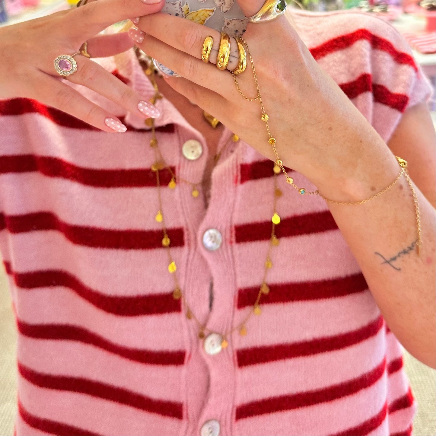 Stripe Sleeveless Button Up Vest (3 Colourways)