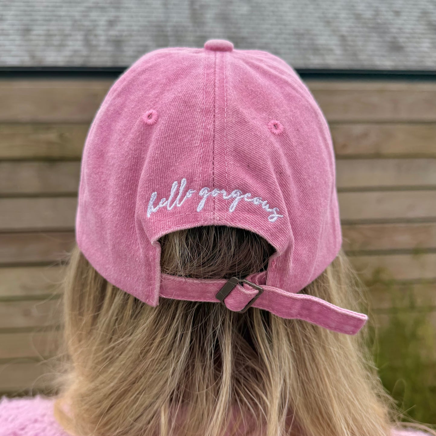 'Chi Chi's' Hello Gorgeous Pink Embroidered Cap 💖
