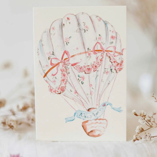 'New Born' Baby Balloon Greeting Card