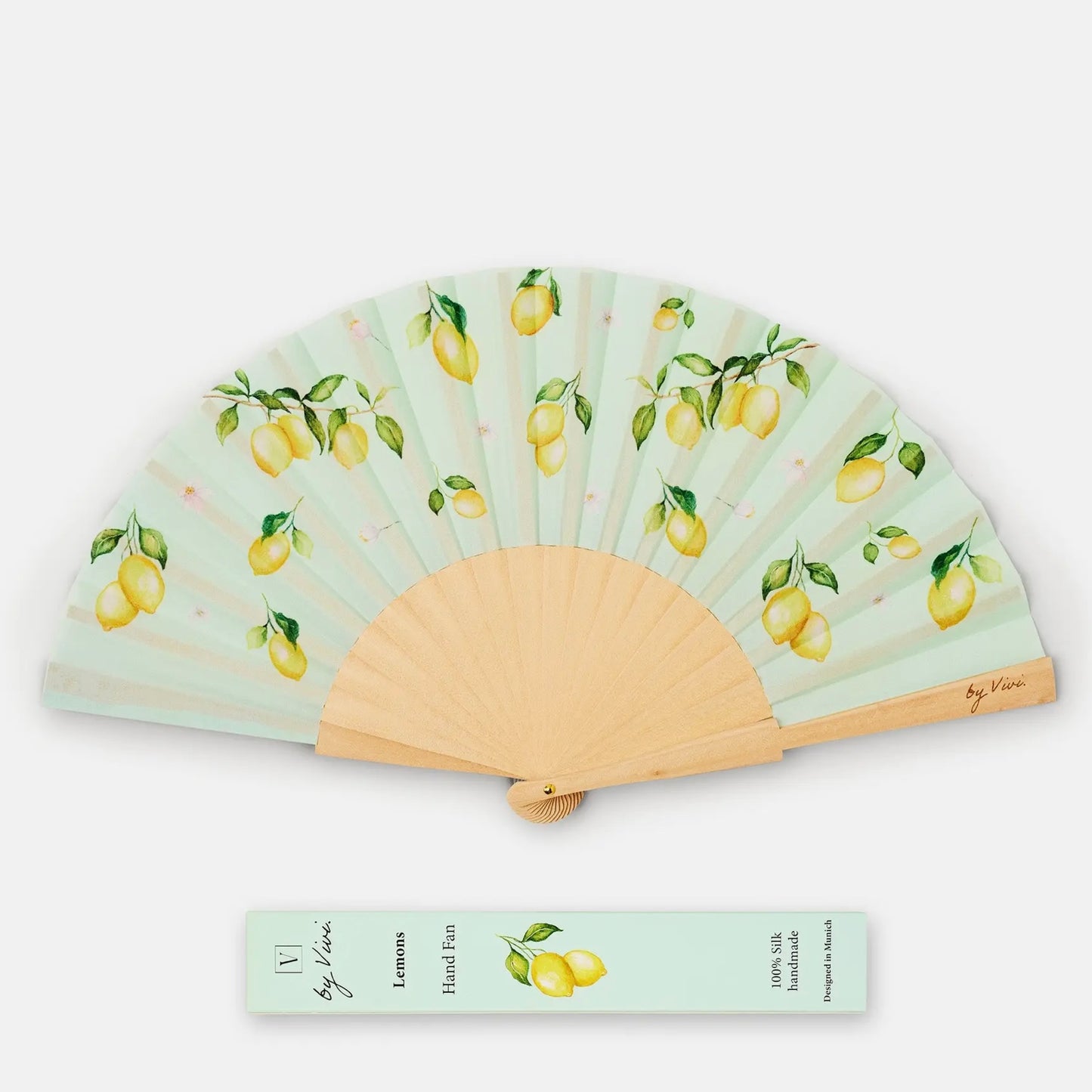 🍋 Lemons Silk Fan