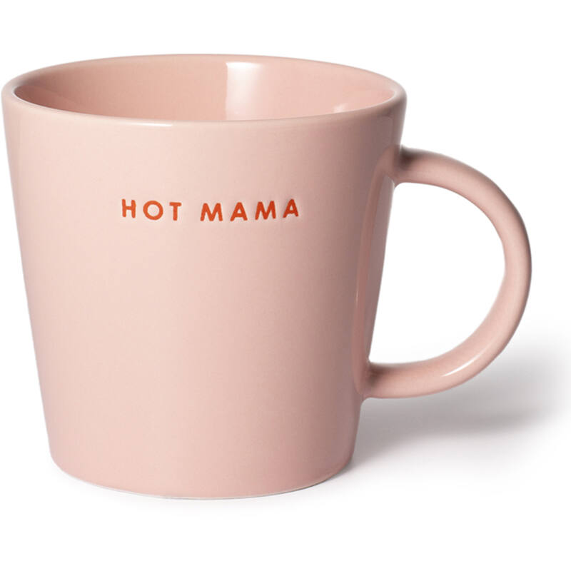 'Hot Mama' Pink Ceramic Coffee/Tea Cup 350ml