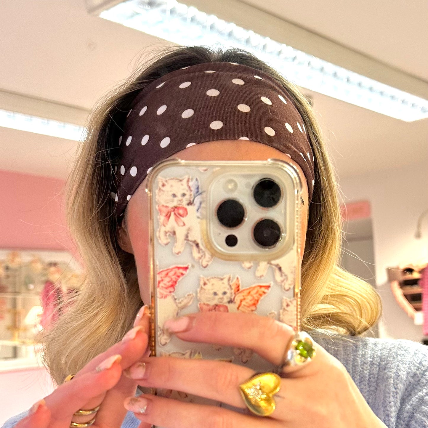 🤎 Brown Polka Dot Headband