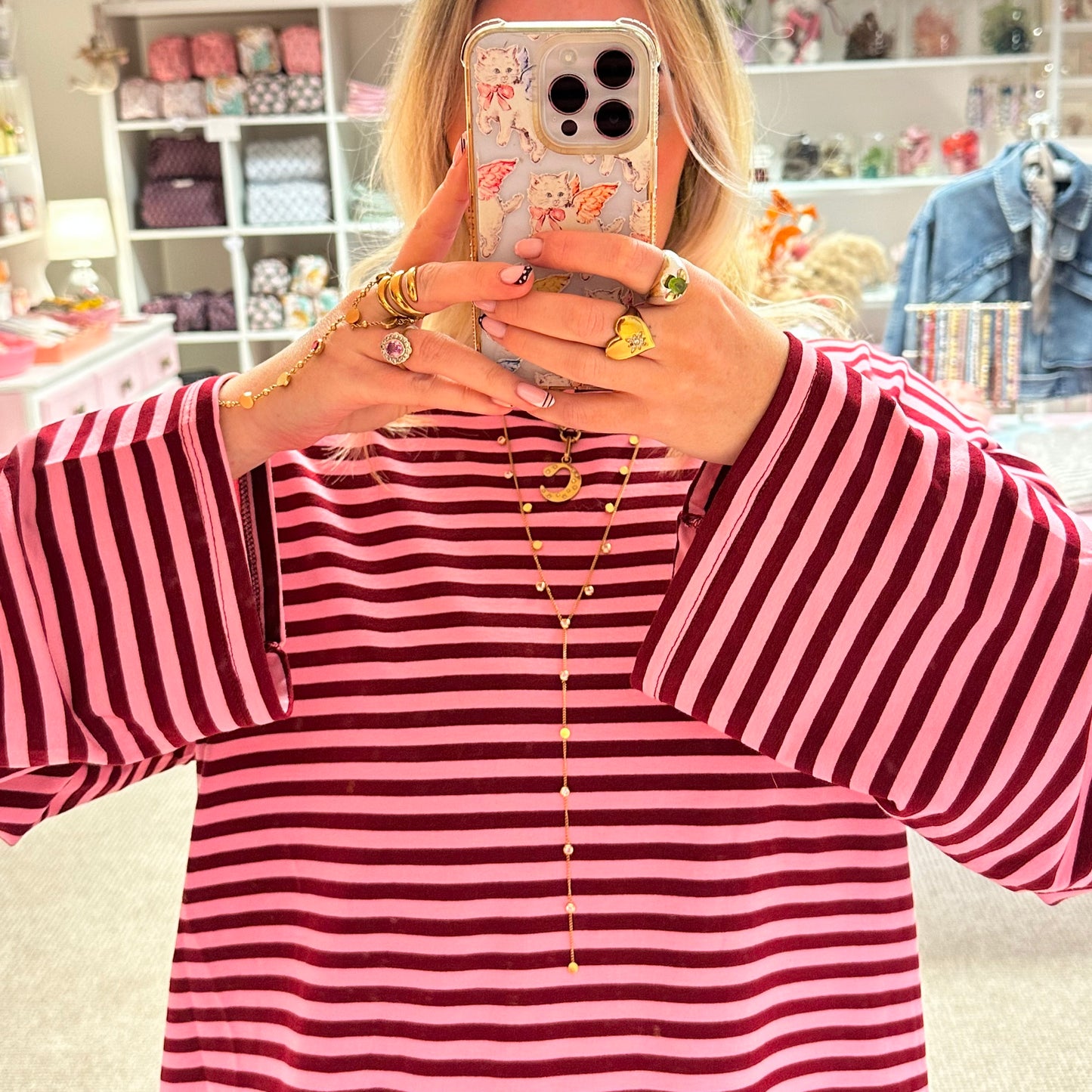 ❤️‍🔥 Slouchy Stripe Long Sleeve T-Shirts (4 Dreamy Colourways)