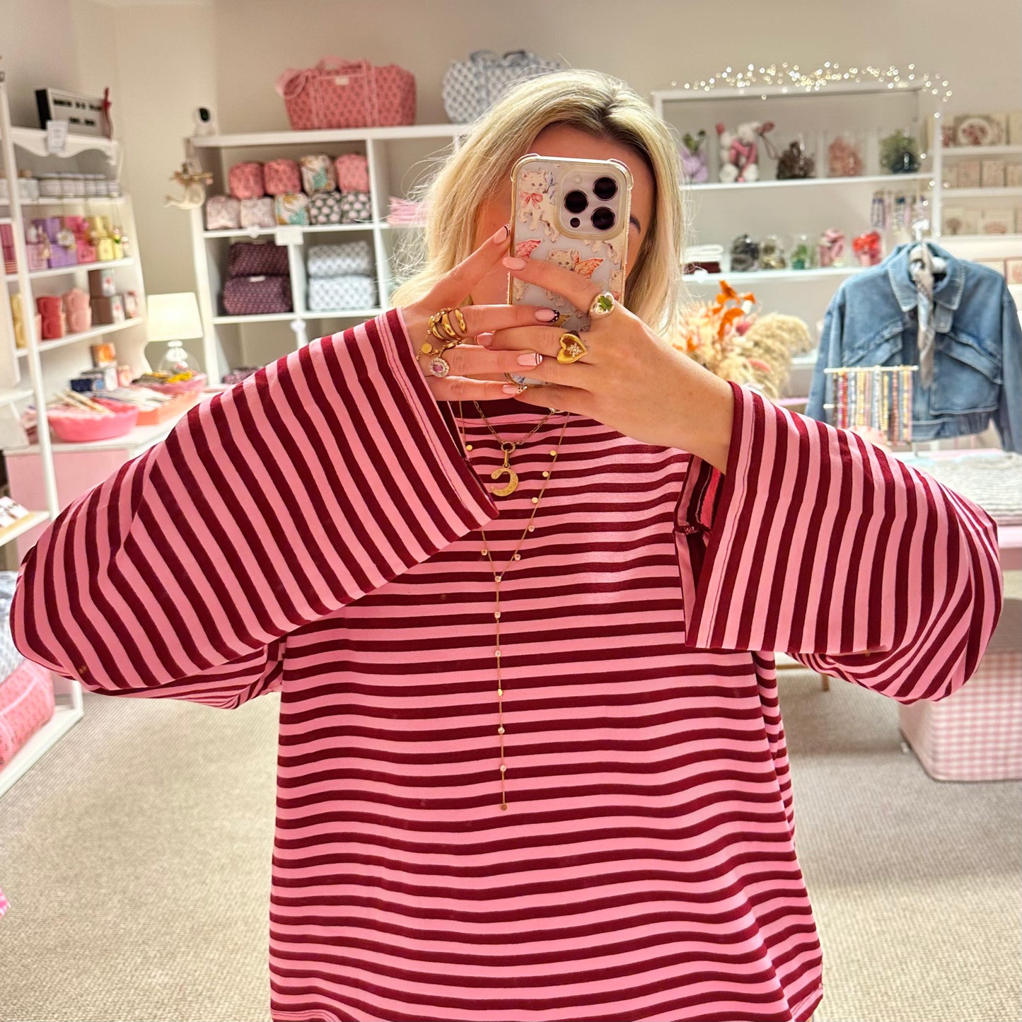 ❤️‍🔥 Slouchy Stripe Long Sleeve T-Shirts (4 Dreamy Colourways)
