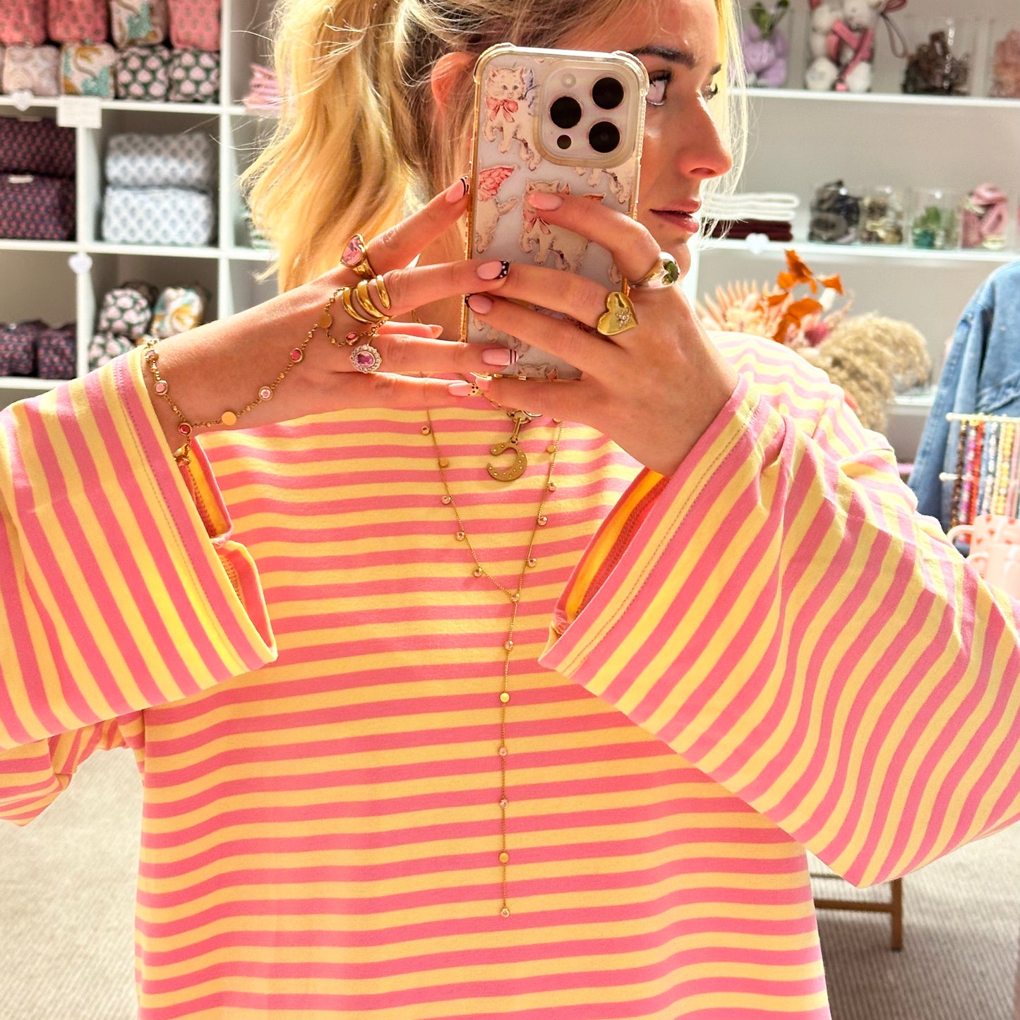 ❤️‍🔥 Slouchy Stripe Long Sleeve T-Shirts (4 Dreamy Colourways)