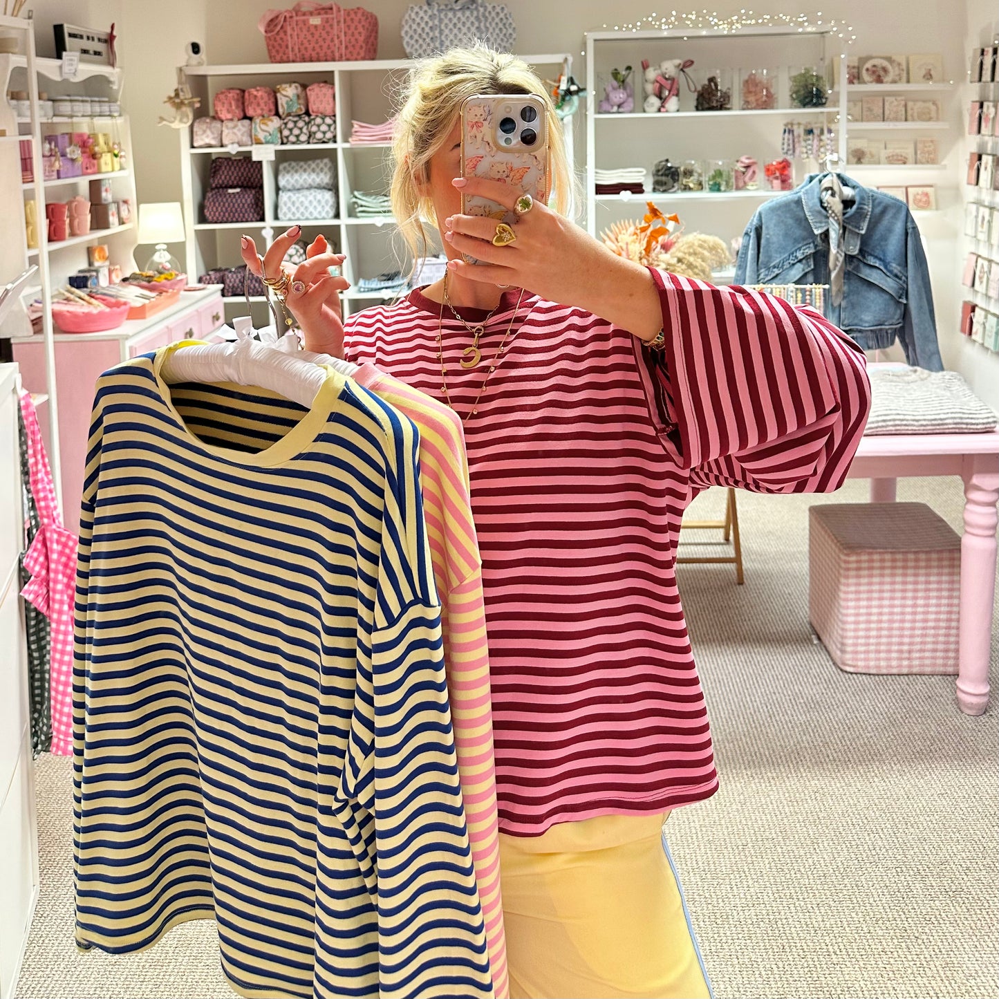 ❤️‍🔥 Slouchy Stripe Long Sleeve T-Shirts (4 Dreamy Colourways)