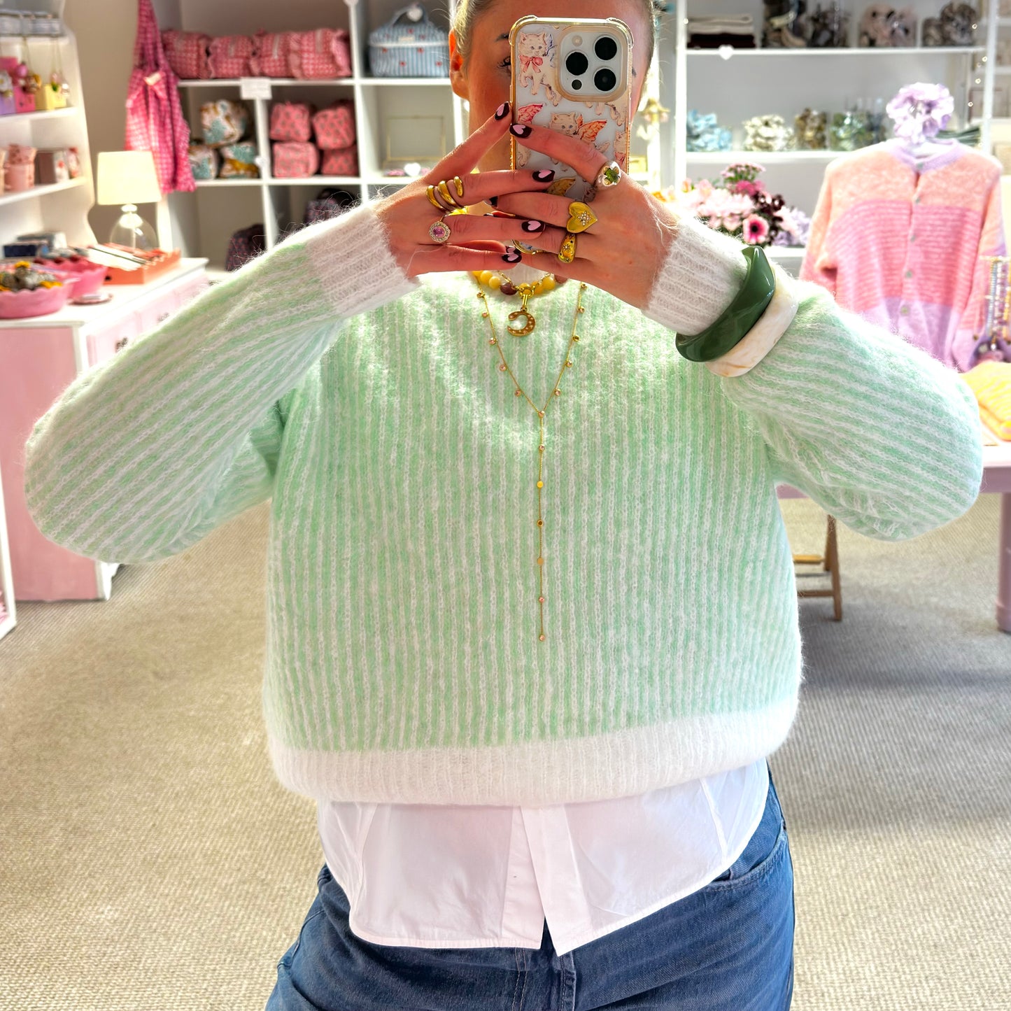 Mint Super Soft Cropped Jumper