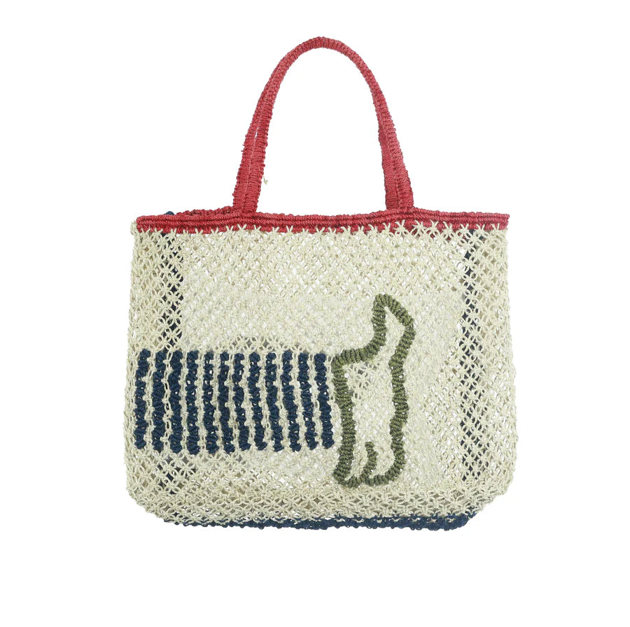 'Sausage Dog' Double Sided The Jacksons Medium Jute Bag
