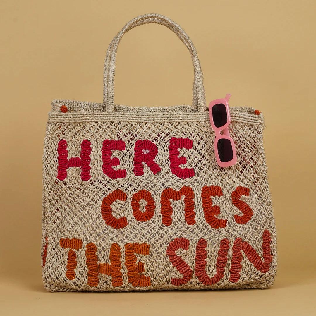 'Here Comes The Sun' The Jacksons Large Jute Bag