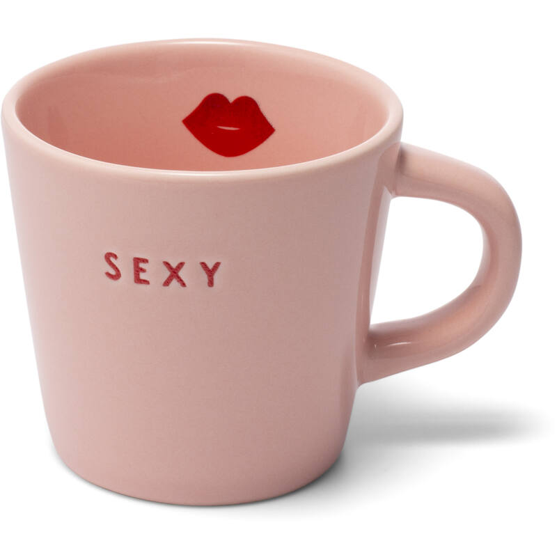 'SEXY' Pink Ceramic Espresso Cup