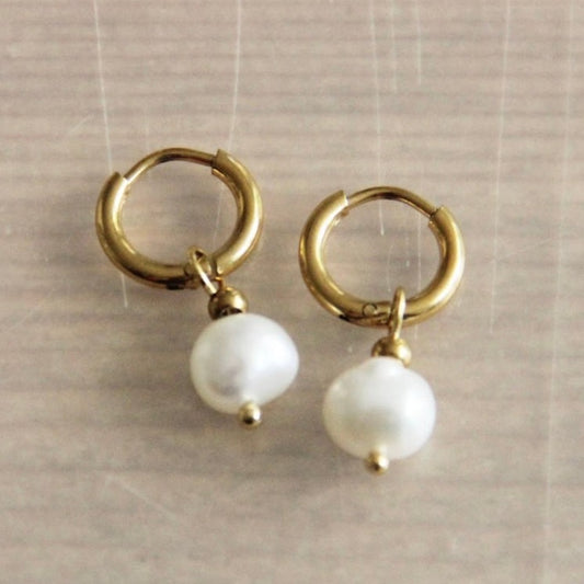 Freshwater Pearl Drop Mini Earrings